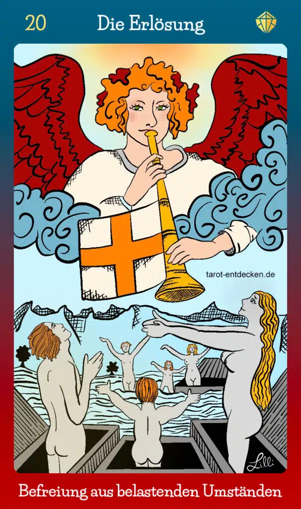 Tarotkarte "Das Gericht" bzw. "Die Erlösung"