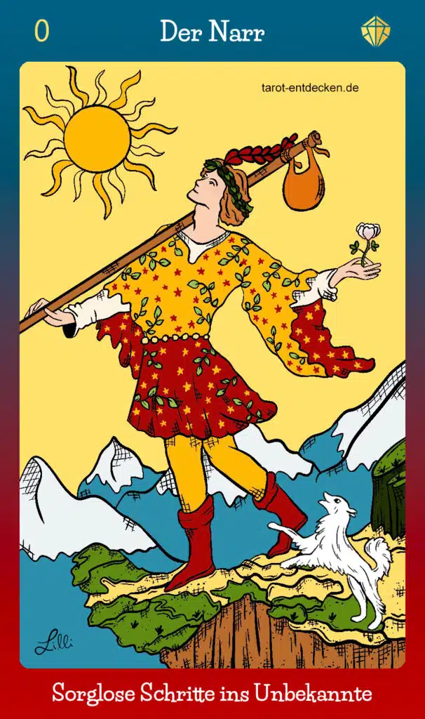 Tarotkarte "Der Narr" im Tarot