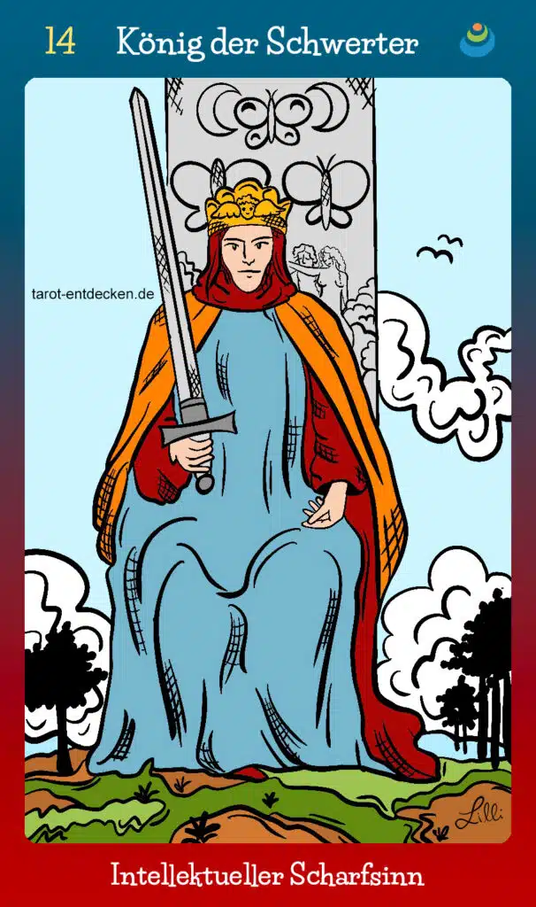 Tarotkarte "König der Schwerter"